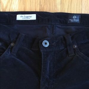 Black Velvet AG Adriano Goldschmied skinny pants